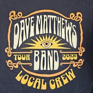 Dave Matthews Band Local Crew Shirt Mens XL Blue Gildan Concert Tour 2023 TShirt
